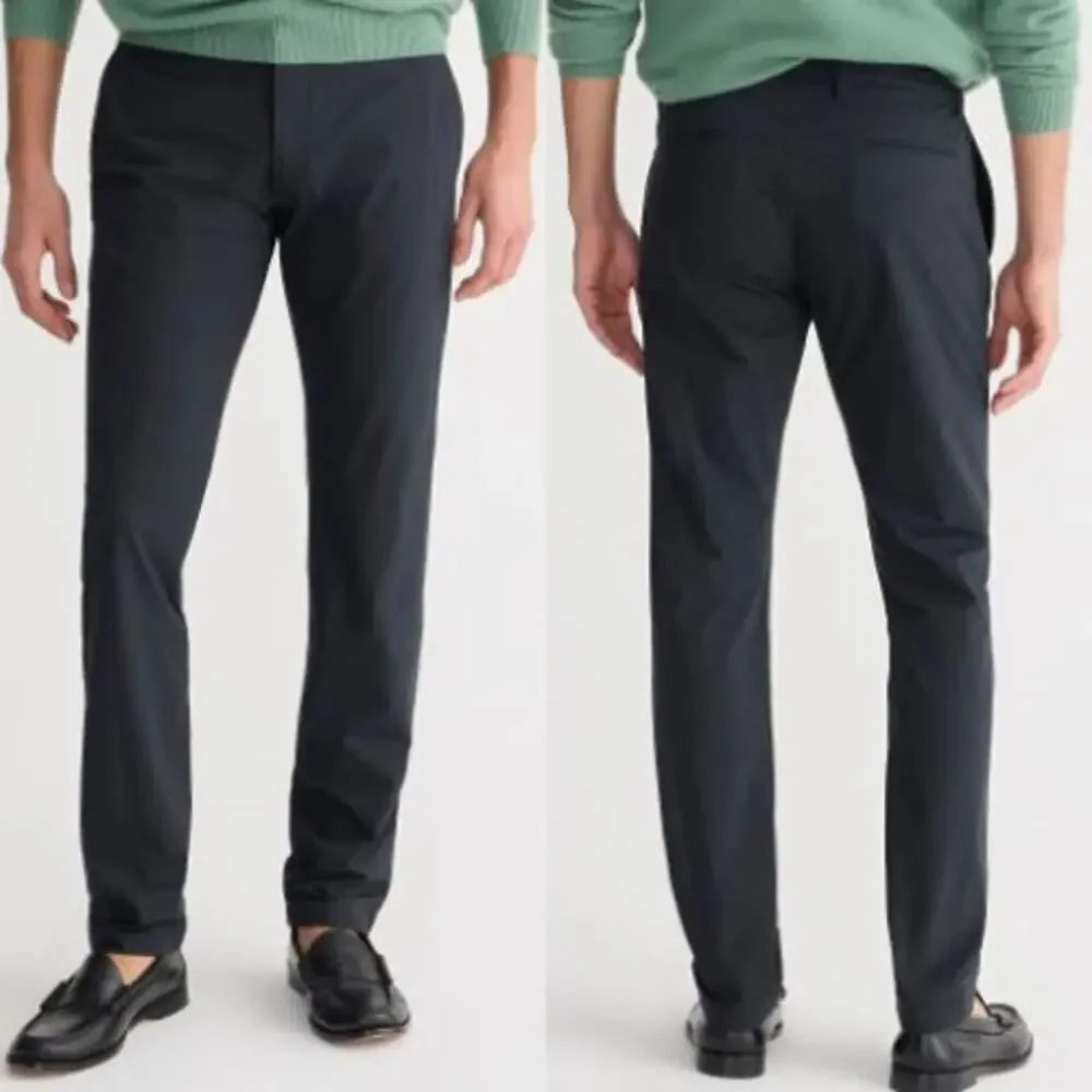 J. Crew Men's 484 Slim-Fit Tech Tapered Leg Pant AW005 Black Size 32/32 NWT